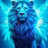 Winged Blue Lion Diamond Painting