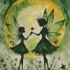 Aesthetic Fairy Silhouette Diamond Painting