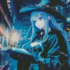 Anime Blue Witch Diamond Painting