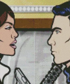 Archer And Lana Diamond Painting