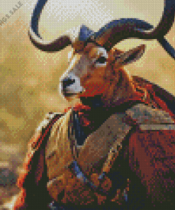 Armored Goat Diamond Painting