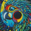 Artistic Geometric Parrot Art Diamond Painting