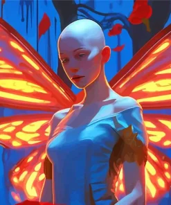 Bald Woman With Wings Diamond Painting