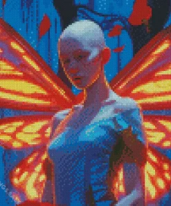 Bald Woman With Wings Diamond Painting