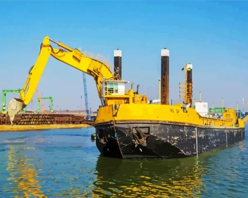 Barge Ship Diamond Painting