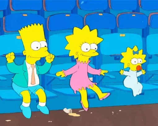 Bart And Lisa Diamond Painting
