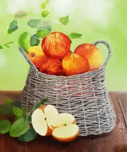Basket of Apples Diamond Painting