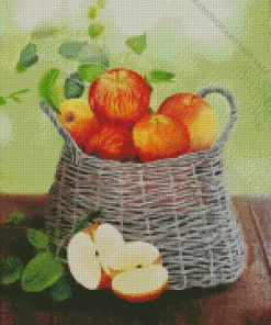 Basket of Apples Diamond Painting