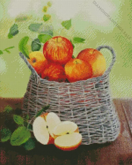 Basket of Apples Diamond Painting
