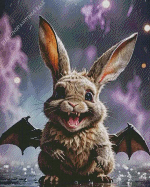Bat And Bunny Diamond Painting