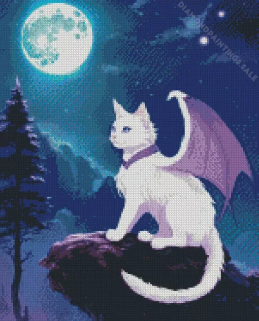 Bat And Cat Diamond Painting