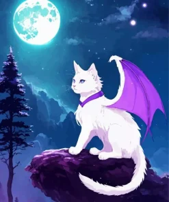 Bat And Cat Diamond Painting