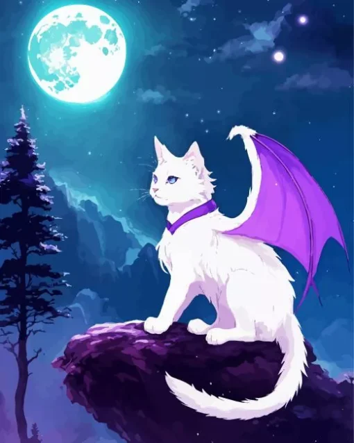 Bat And Cat Diamond Painting