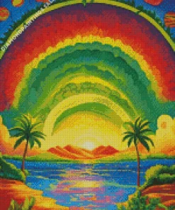 Beach Rainbow Diamond Painting
