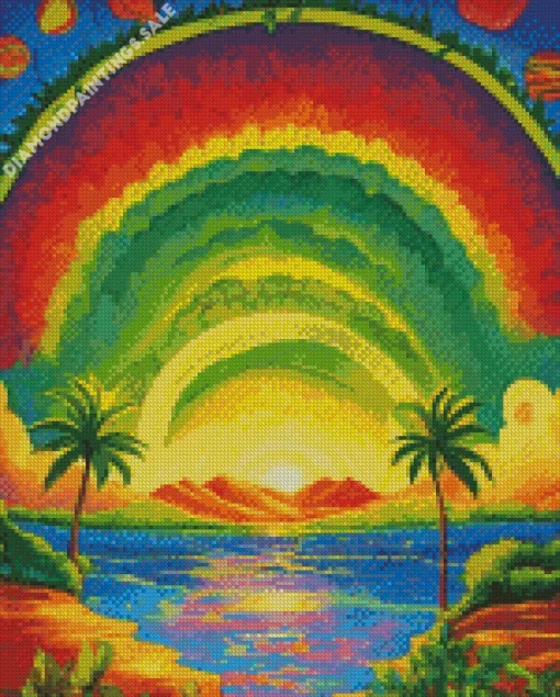 Beach Rainbow Diamond Painting