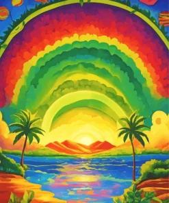 Beach Rainbow Diamond Painting