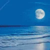 Beach With Moon Diamond Painting