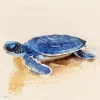 Beach With Turtle Diamond Painting