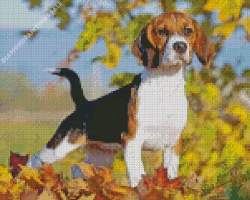 Beagle Hound Dog Diamond Painting