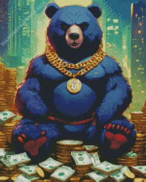 Bear Gangster Diamond Painting