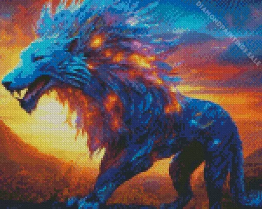 Beast Lion Diamond Painting