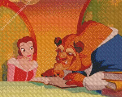 Beast Reading Diamond Painting