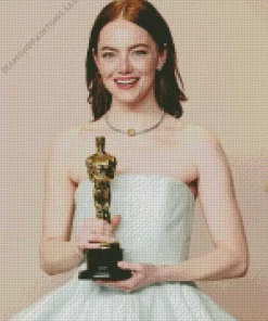 Beautiful Actress Emma Stone Diamond Painting
