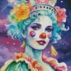 Beautiful Female Clown Diamond Painting