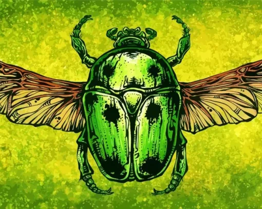Beetle Art Diamond Painting