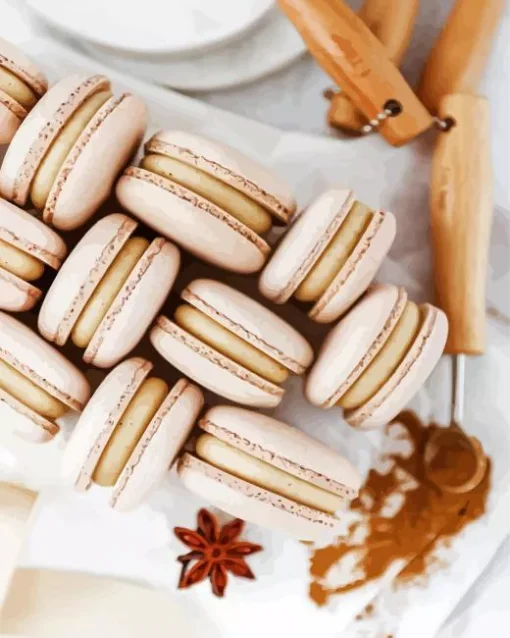 Beige Macarons Diamond Painting