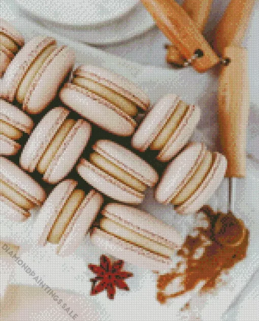 Beige Macarons Diamond Painting