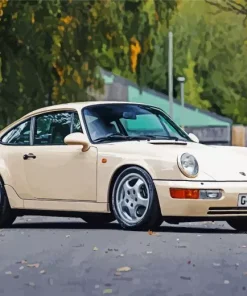 Beige Porsche 911 Diamond Painting