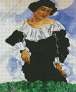 Bella With White Collar By Marc Chagall Diamond Painting