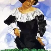 Bella With White Collar By Marc Chagall Diamond Painting