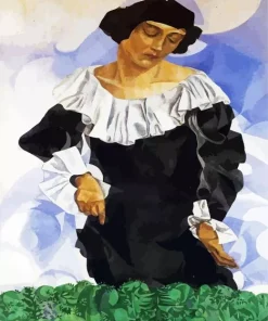 Bella With White Collar By Marc Chagall Diamond Painting