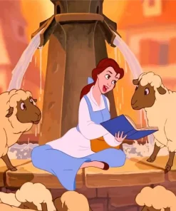 Belle Reading Diamond Painting