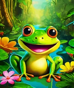 Big Mouth Frog Diamond Painting