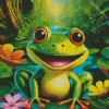 Big Mouth Frog Diamond Painting