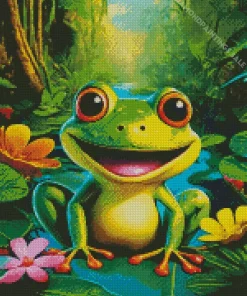 Big Mouth Frog Diamond Painting