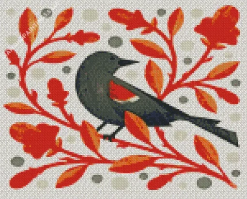 Bird Illustration Diamond Painting