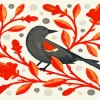 Bird Illustration Diamond Painting