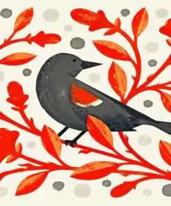 Bird Illustration Diamond Painting