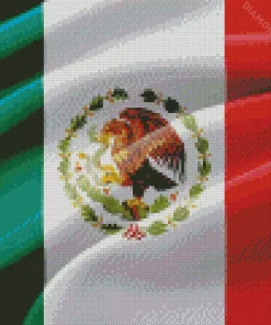 Bird In Mexican Flag Diamond Painting