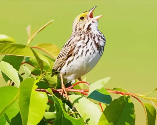 Bird Singing Diamond Painting