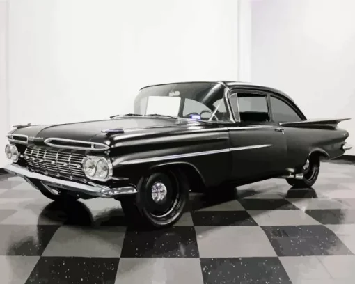 Black 1959 Impala Diamond Painting