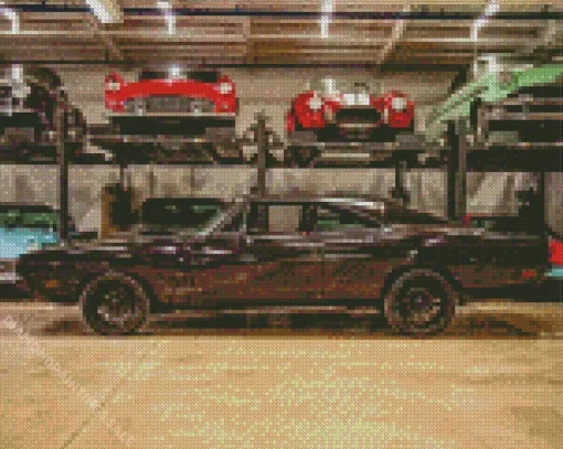 Black 69 Charger Diamond Painting