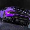Black And Purple Car Diamond Painting