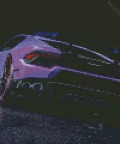 Black And Purple Car Diamond Painting