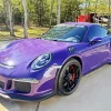 Black And Purple Porsche Diamond Painting