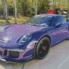 Black And Purple Porsche Diamond Painting